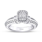 0,52 Carat Diamond Baguette Ring