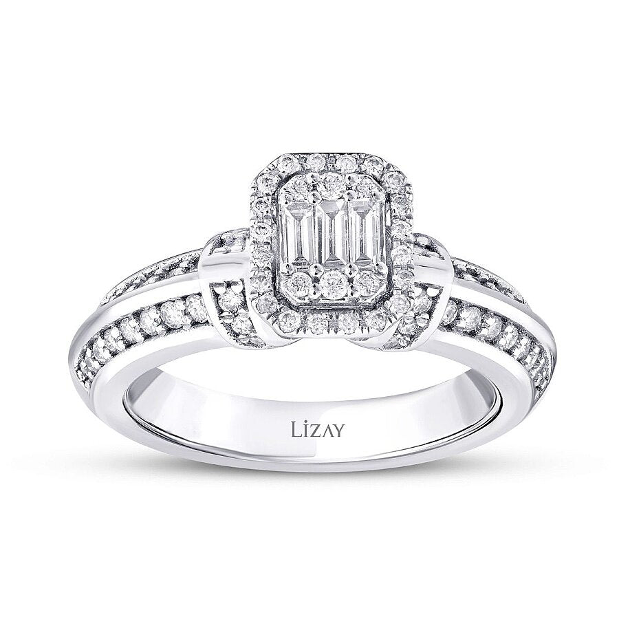 0,52 Carat Diamond Baguette Ring