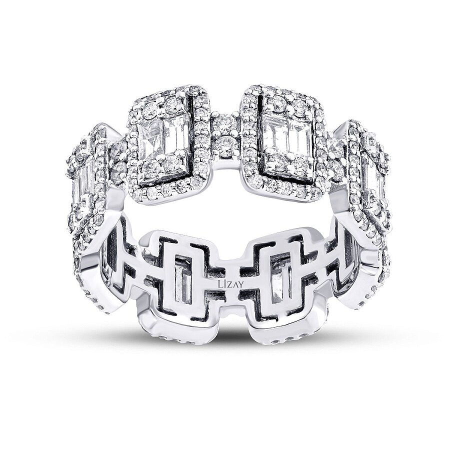 2,06 Carat Diamond Baguette Eternity Ring