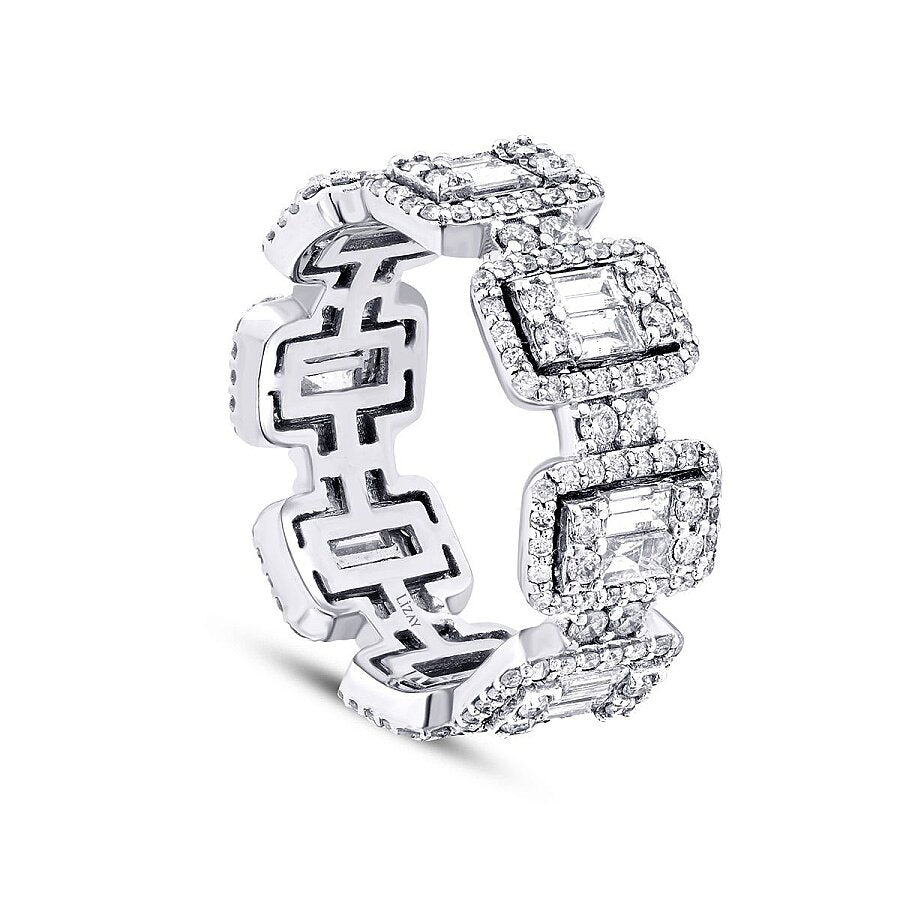 2,06 Carat Diamond Baguette Eternity Ring