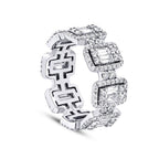 2,06 Carat Diamond Baguette Eternity Ring