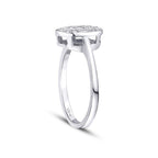 0,19 Carat Diamond Oval Baguette Trend Ring