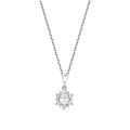 0,44 Carat Diamond Oval Necklace