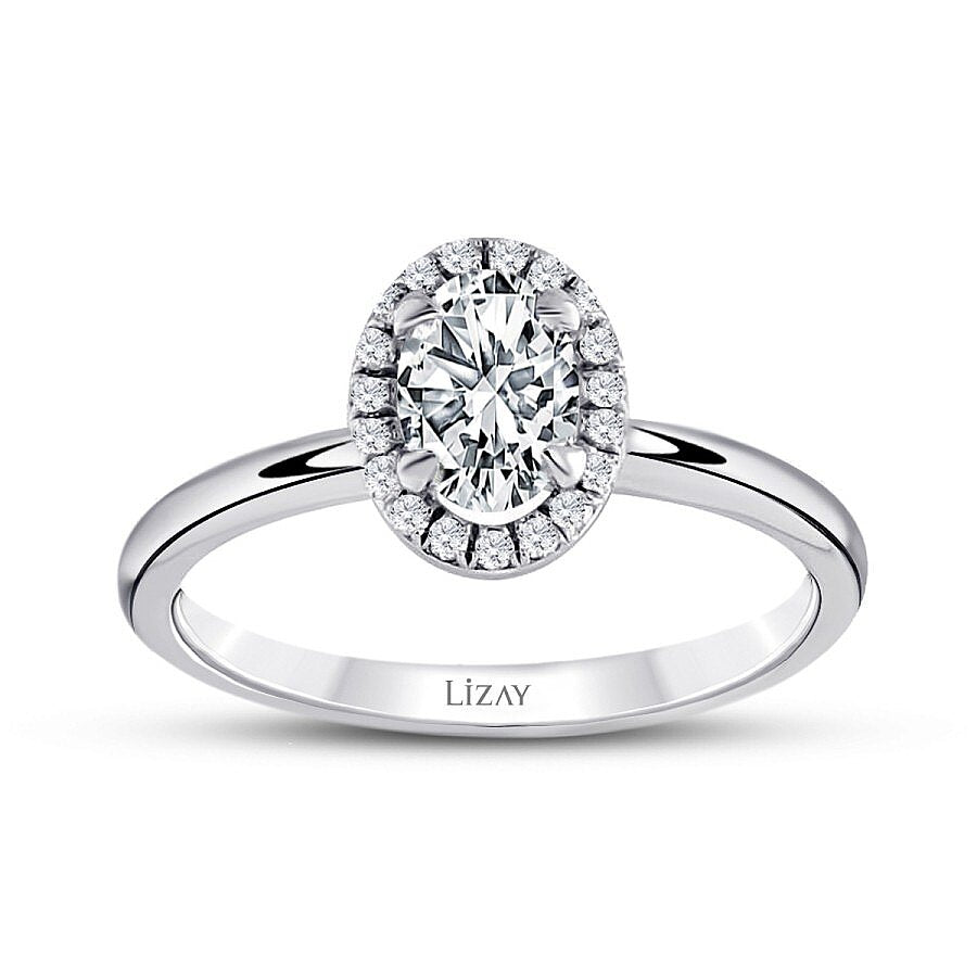 0,40 Carat Diamond Oval Solitaire Engagement Ring
