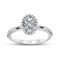 0,40 Carat Diamond Oval Solitaire Engagement Ring