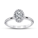 0,40 Carat Diamond Oval Solitaire Engagement Ring
