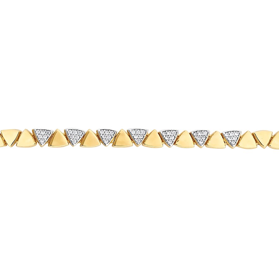 Gold Triangle Stone Trend Bracelet