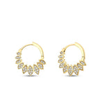 Gold Lotus Trend Earrings