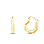 Gold Geometric Hoop Earrings
