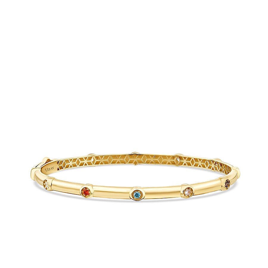 Gold Colored Stone Cuff