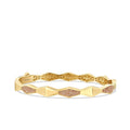 Gold Geometric Stone Cuff