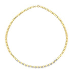 Gold Triangle Stone Trend Necklace