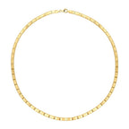 Gold Thick Detailed Trend Necklace