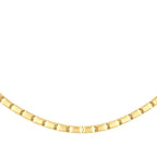 Gold Thick Detailed Trend Necklace