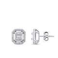 0,26 Carat Diamond Baguette Earrings