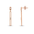 0,16 Carat Diamond Stone Long Earring