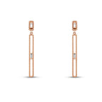 0,16 Carat Diamond Stone Long Earring