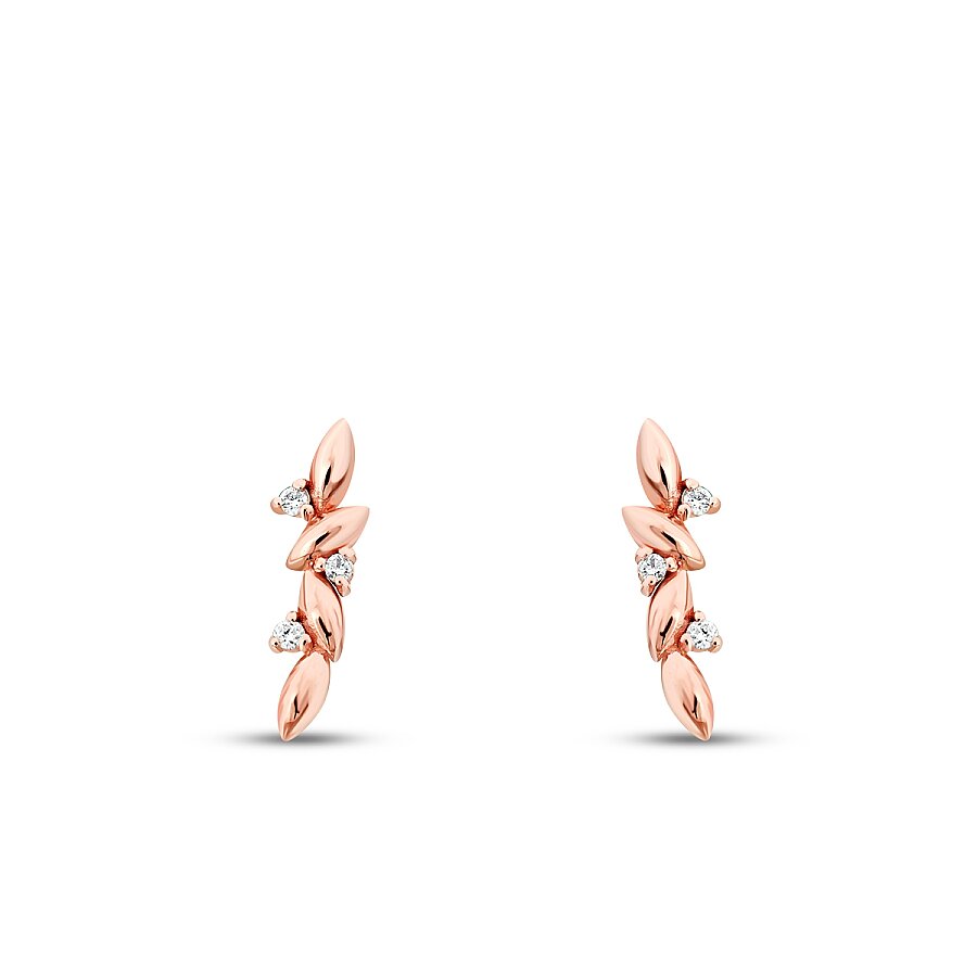 0,05 Carat Diamond Round Stone Earring