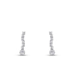 0,31 Carat Diamond Round Stone Dangle Earring