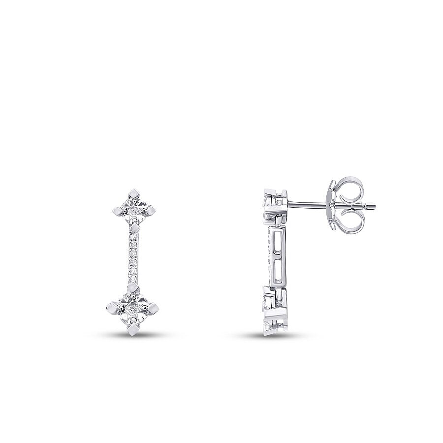 0,12 Carat Diamond Dangle Earring