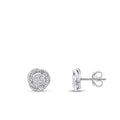 0,53 Carat Diamond Round Detailed Earring