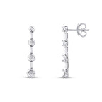0,04 Carat Diamond Round Stone Earring