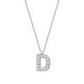 0,08 Carat Diamond D Letter Necklace