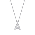 0,07 Carat Diamond A Letter Necklace