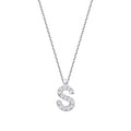 0,08 Carat Diamond S Letter Necklace