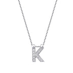 0,06 Carat Diamond K Letter Necklace