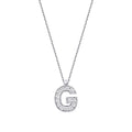 0,07 Carat Diamond G Letter Necklace