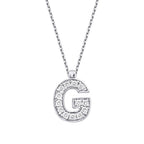 0,07 Carat Diamond G Letter Necklace