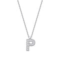 0,06 Carat Diamond P Letter Necklace