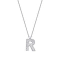 0,08 Carat Diamond R Letter Necklace