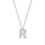 0,08 Carat Diamond R Letter Necklace