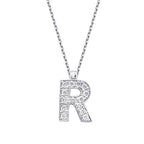 0,08 Carat Diamond R Letter Necklace
