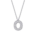 0,05 Carat Diamond O Letter Necklace
