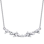 0,10 Carat Diamond Round Stone Necklace