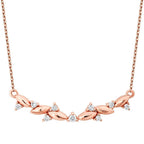 0,10 Carat Diamond Round Stone Necklace