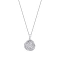 0,26 Carat Diamond Round Detailed Necklace
