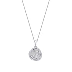 0,26 Carat Diamond Round Detailed Necklace