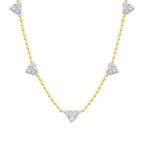 0,44 Carat Diamond Heart Detailed Necklace
