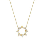 0,19 Carat Diamond Sun Necklace