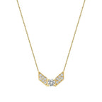 0,21 Carat Diamond Geometric Trend Necklace