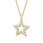 0,07 Carat Diamond Star Necklace