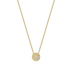 0,06 Carat Diamond Round Necklace