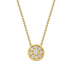 0,06 Carat Diamond Round Necklace