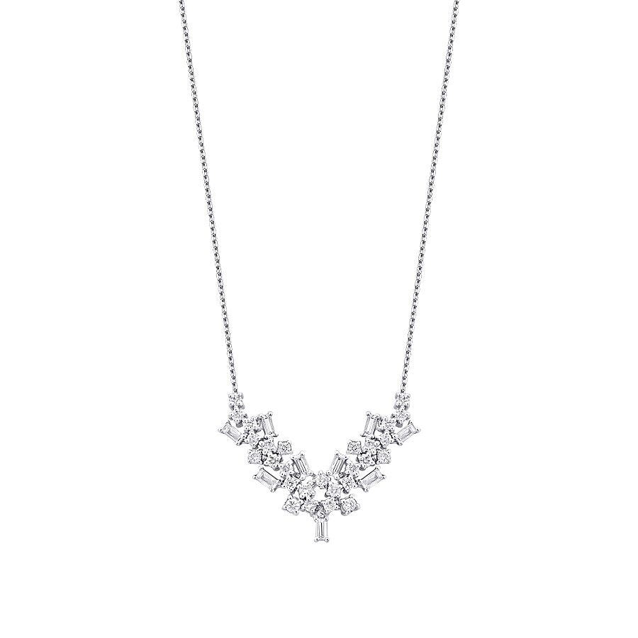 0,82 Carat Diamond Baguette Trend Neckband
