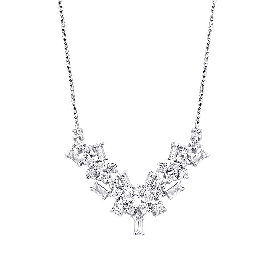 0,82 Carat Diamond Baguette Trend Neckband
