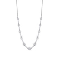 0,05 Carat Diamond Round Stone Necklace